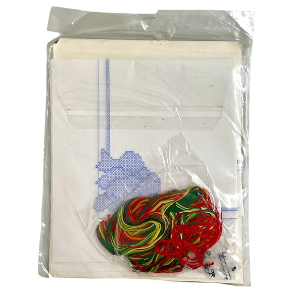Bucilla Cross Stitch Napkins Twelve Days of Christmas #83068 NOS 16" Sealed New - Picture 3 of 5